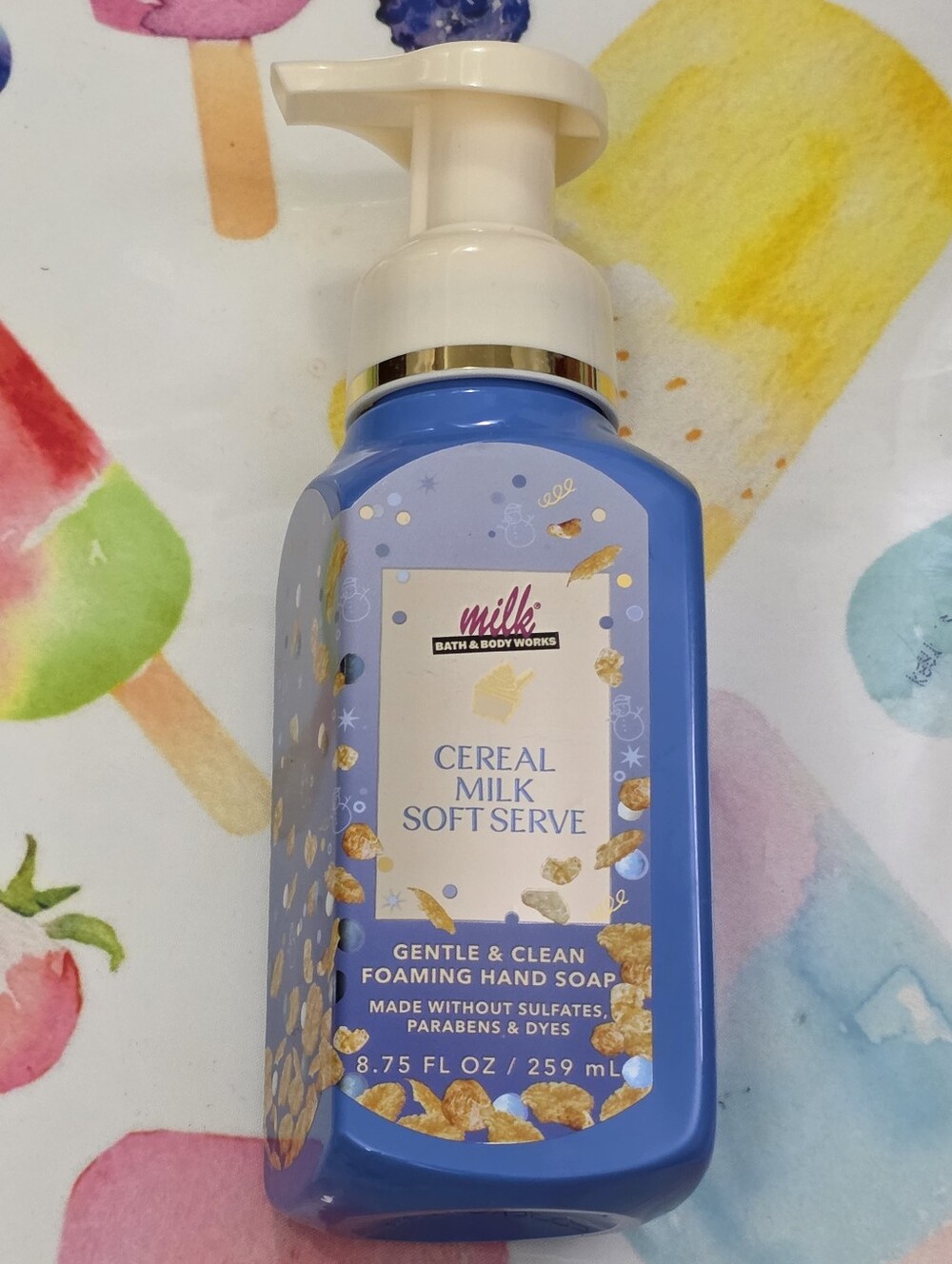 Bath & Body Works Cereal Milk Soft Serve Foaming Hand Soap 8oz NEW Ultra RARE